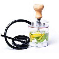 BuBu-Fu Shisha Hookah Set, Single Hose Hookah Complete Set Easy to Dismantle and Clean Micro Modern Acrylic Cube Plexiglass Arabian Hookah Set