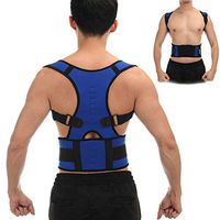 COLO Posture Corrector & Clavicle Brace Back Brace Support | for Back Neck Shoulder Upper and Lower Back Pain Relief | Men and Women | Improves Bad Stooped Forward Head Blue(2XL)