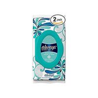 Always Feminine Wipes, Fresh & Clean, 32 Wipes (Pack of 2)