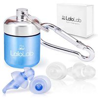 Sound Blocking Earplugs with Case by LaloLab - 2 Reusable Ear Plugs for Noise Reduction - Comfortable Fit for Travel, Swimming, Concert, Sleeping, Work - Comes in Elegant Gift Box (Large)