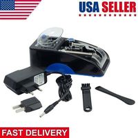 Marketworldcup - Electric Automatic Cigarette Rolling Machine Tobacco Injector Maker Roller Blue