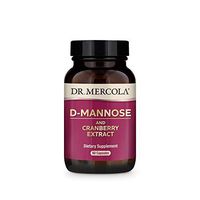 Dr. Mercola, D-Mannose and Cranberry Extract, for Women and Men, Promotes Urinary and Bladder Health, 30 Servings (60 Capsules), Non GMO, Soy Free, Gluten Free