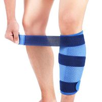 Calf Shin Splint Support Brace, Adjustable Torn Calf Muscle Compression Wrap with Anti-Slip Lining and Elastic Strap for Effectively Relief Pulled Calf Muscle Pain Strain Injury, Sprain and Swelling