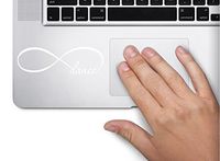 Infinity Dance Symbol Decal Funny Laptop Skin MacBook Trackpad Keypad Sticker Window, Decal Sticker Vinyl Car Home Truck Window Laptop