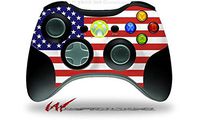 XBOX 360 Wireless Controller Decal Style Skin - USA American Flag 01 (CONTROLLER NOT INCLUDED)