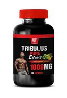 Testosterone Booster Capsules for Men - TRIBULUS Pure Extract 1000MG - tribulus terrestris Extract for Men - 1 Bottle 100 Capsules
