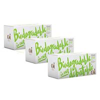 Oi Certified Organic Cotton Tampons, 3 Boxes of 16 Regular Tampons, Cardboard Applicator