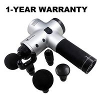 HeavenBird Massage Gun Portable Quiet Percussion Massager Muscle Vibrating Deep Relaxation for Athletes Gym Home Personal Device Hand Held Deep Tissue Cordless Upgraded Silver