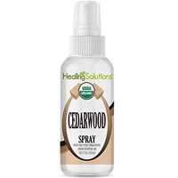 Organic Cedarwood Spray – Water infused with Cedarwood Essential Oil – Certified USDA Organic - 2oz Bottle by Healing Solutions
