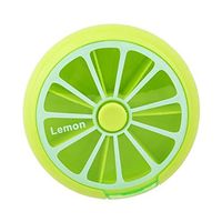 LALANG Weekly Pill Dispenser Organizer Medicine Box Case Holder Container (Green)