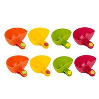 Dip Clip Bowl Holder, Sacow 8PCS Assorted Seasoning Sugar Salad Tomato Sauce Dishes Kitchen Clip Bowl