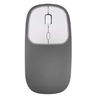 WoCoo Bluetooth Wireless Mouse,Rechargeable 2.4GHz Metal Mute Clicks,Dual Mode Optical Mice,for Windows/MAC OS/Linux(Gray.113x57x23mm)