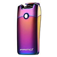 USB Rechargeable Windproof Flameless Electric Plasma Arc Lighter Set, USB Charging Cable, Elegant Gift Box