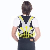 Posture Corrector Back Adjustable, Shoulder Lumbar Support Posture Brace Upper Back Straightener for Men and Women,U,Elastic Fabric, Light and Breathable, BOSS LV,