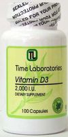 Vitamin D3 2,000 IU Capsules