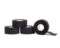 HealiT SuperusGrip™ Cohesive Bandage 1inch-Wide Self-Adhering Performance Athletic Wrap First Aid Tape, Sports Wrap Athletic Tape, Ideal for Stretch Wrist, Ankle Sprains, Swelling - Black - 4 Pack