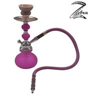 Zebra Smoke Series: 11" 1 Hose Pumpkin Echo (X1) Hookah Complete Set Complete Set (Purple)