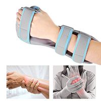 Huiuk Wrist Support Adjustable Breathable Wrist Brace Hand Support Fracture Ligament Injury for Carpal Tunnel, Sprains and Joint Pain Relief - 1Pcs,Right,M