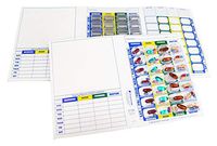 4 Times a Day Weekly XL Cold Seal Medication Blister Pack System Cards for Pills -One Piece Unit Dose Tri-Fold Booklet, Easy No Extra Equipment Needed, Just Fill and Seal (4X a Day Weekly - 6 Pack)