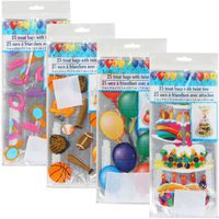 Birthday Theme Cello Loot Bags with Ties, 25-ct. Packs (Pretty Girls Fashion)