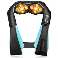 Neck Shoulder Back Massager with Heat, Deep Tissue 4D Kneading Shiatsu Full Body Massager for Neck Back Shoulder Waist Foot Muscle Pain Relief, Best Gifts for Women/Men/Mom/Dad