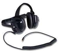Rugged Radios H40-BLK Behind The Head Listen Only Headset with 3.5mm MP3 / Scanner Input Jack