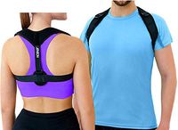 Comfort Posture Corrector for Women, Men and Teens- Back Straightener & Posture Corrector, Slouch and Clavical Shoulder Support- Back Brace for Neck, and Back Pain Relief-Black (One Size fits All)