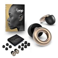 Loop Earplugs - Perfect for Work, Study, Motorcycle, Concerts & Overall Noise Reduction - Loud Becomes Quiet - 20 dB High Fidelity Hearing Protection - Reusable Silicone & Foam Tips - Gold
