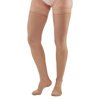 Ames Walker AW Style 263 Microfiber Opaque 20 30 CT Thigh Highs w/Band Sand XL