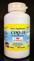 CoQ-10 Q-10 coq10 CO Q10 co-Enzyme 100mg - Various Sizes. Made in USA. (1 Bottle - 100 Capsules)