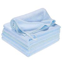ZHOUBIN Microfiber Cleaning Cloths,14.5"x 14.5" 420 GSM Cleaning Rags - 6 Pcs Dust Cloth Towel for Car/Windows/Screen