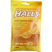 Halls Mentho-Lyptus Drops Honey-Lemon - 30 ct, Pack of 6