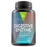 Digestive Enzyme Nutritional Dietary Supplement by Naturo Sciences - Makzyme Pro Blend - Support A Proper Digestion, Gas Relief, Prevent Bloating & Stomach Discomfort - 60 Capsules - Made in USA