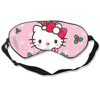 CFXDD Hello Kitty Sleeping Eye Mask for Women Man Kid Girls -Hypoallergenic,Best Light Blackout - Adjustable Night Blinder Blindfold - Great for Travel, Shift Work & Meditation