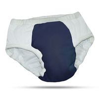 Adult Cloth Diaper with Heavy Absorbency (Large, Navy)