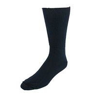 Extra Wide Sock Co. Men's Big & Tall Cotton Medical Socks, Navy