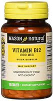 Mason Natural Vitamin B-12 1000mcg Sublingual Tablets - 100 Ea
