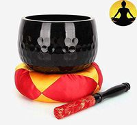WANG XIAO Tibetan Singing Bowl Set,Meditation Relaxation Prayer Yoga Buddhist Bowl Bell Handmade Promotes Peace Zen, 7inches