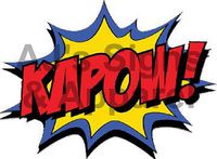 AJ's Signs & Apparel Hero Action Word KAPOW Vinyl Sticker Decal Cars Trucks Vans Walls Laptop