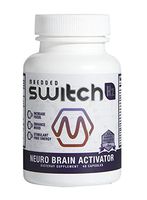 Switch Hz Neuro Brain Health Activator. Premium Plant Based Nootropic for Best Focus, Concentration & Mood. Non Stimulant Clean Organic Energy