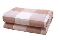 Liveinu Gingham Grid Waterproof Reusable Incontinence Bed Pads Washable Underpads 8 Cups Absorbency Mattress Protector for Adults, Kids and Pets 59" x 70" Brown
