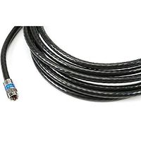 12 Foot RG6 Digital Coaxial Cable with Premium Compression Connectors (BLK)