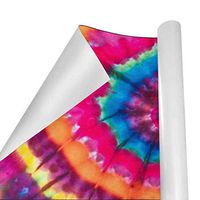 Gift Wrapping Paper Roll Rainbow Tie Dye for Birthday,Holiday,Wedding,Baby Shower Gift Wrap - 3Rolls - 58inch x 23inch Per Roll