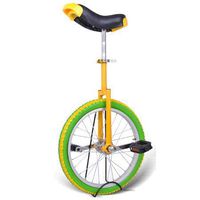 Gorilla Unisex Unicycle Heavy Duty Steel Frame and Alloy Wheel (Lemon, 18 Inch)