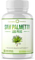 Saw Palmetto 600mg Prostate Support - Plus Phytosterols for Healthy Urination Frequency, Prevent Hair Loss & Boost Immune System - Natural Supplement w/Phytosterol Blend & Vitamins B6 B12 D3 - Vegan