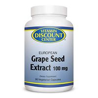 Vitamin Discount Center Grape Seed Extract 100mg, 90 Veg Capsules