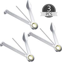 Mudder 3 Packs Pipe Tamper Tool Pipe Reamer Tool Stainless Steel Pipe Cleaner Cleaning Tool Reamers Tamper Tool