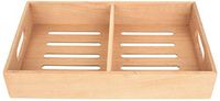 Mantello Solid Spanish Cedar Cigar Tray, Adjustable Divider, Fits Large Humidors, 12.5"x7.5"x2.25"