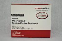 Moore Medical Foam Adhesive Bandages 1 X 3 - Box of 80