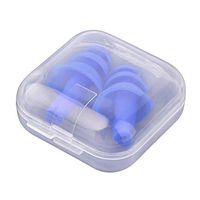 Jenny.Ben Spiral Portable Silicone earplugs Anti Noise earplugs for Noise Reduction Accessories When Sleeping 2 Pair